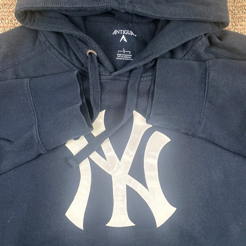 Antigua New York Yankees Hoodie Men Large Navy Blue Gorpcore Sporty